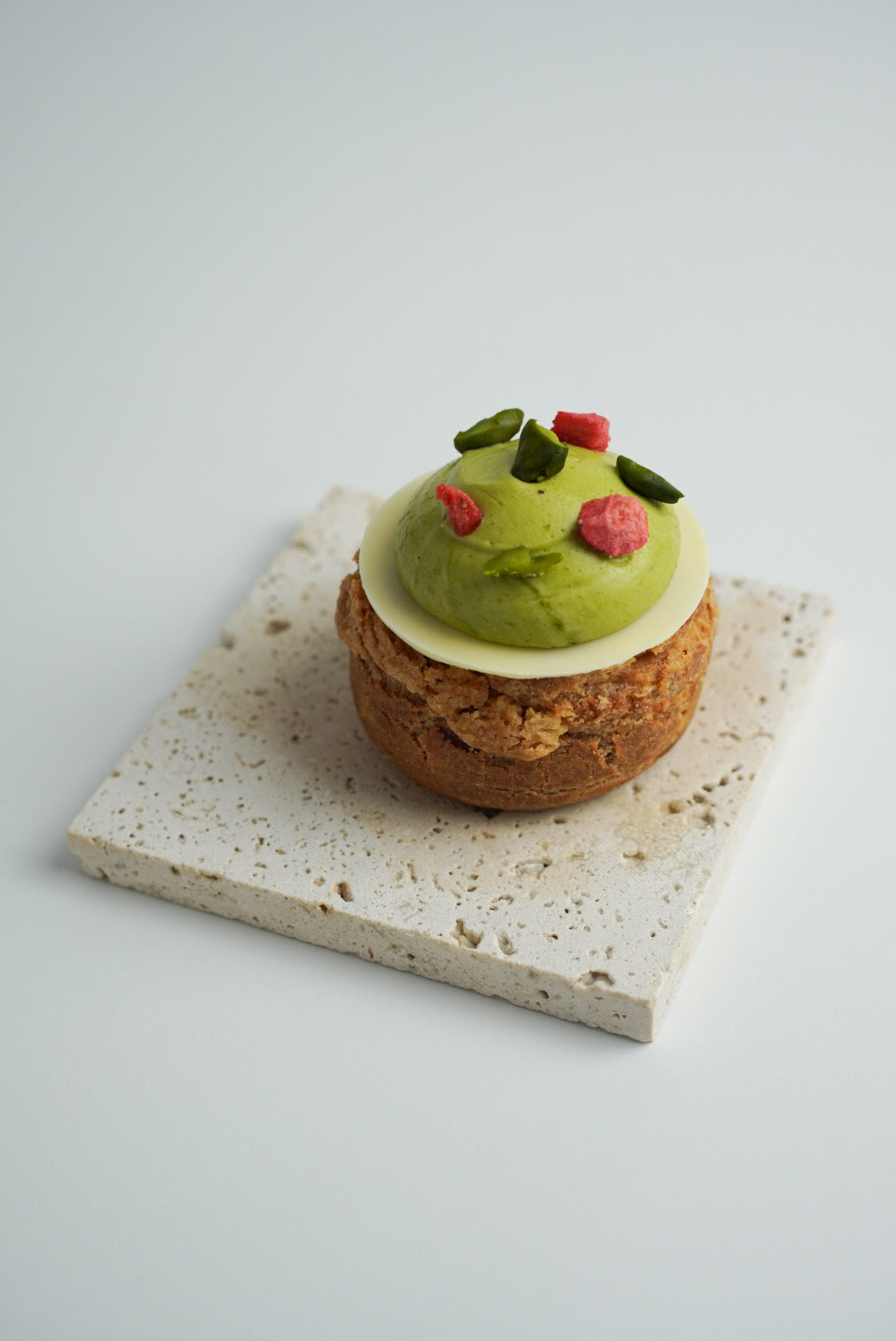 Pistachio Raspberry Choux